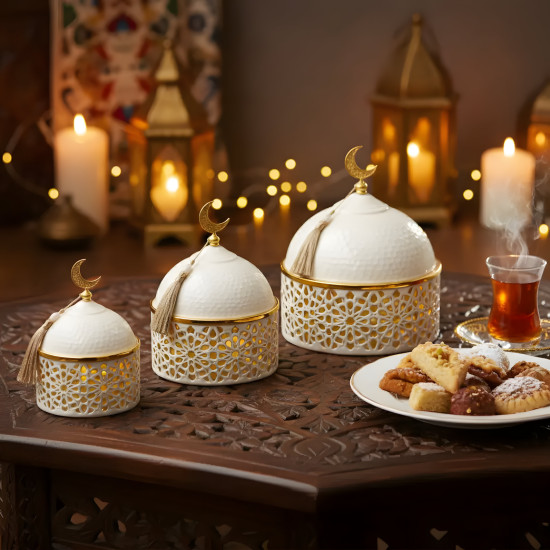 Metal Serving Set - 3 Pcs